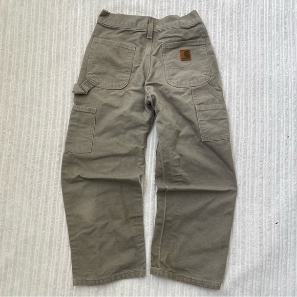 Vintage Carharrt Y26 Kid’s Duck Canvas Dungaree Fit Carpenter Pants | Size 10 - Picture 2 of 5